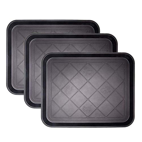 Fasmov Friendly Utility Boot Tray Mat Multi-Purpose Anti-Slip Tray Mat Boots, Dog Food Bowls, Gardening, Laundry, Kitchen, Garage, Entryway, 20