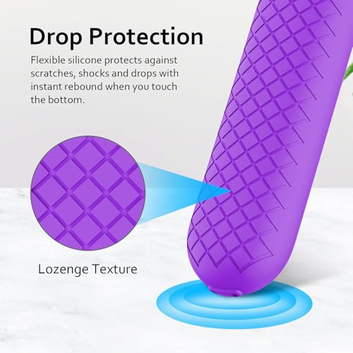 Coque Google TV Streamer 4K violette LEFXMOPHY étui protection silicone boîtier