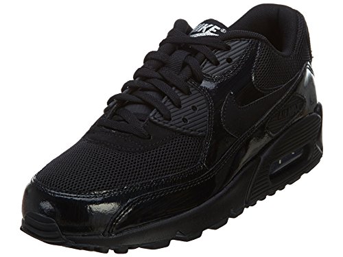 Nike Womens Air Max 90 Prem Black/Black/Metallic Silver Running Shoe 8 Women US