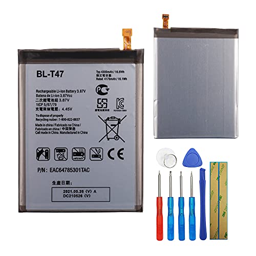 E-YIIVIIL Replacement Battery BL-T47 Compatible with LG Velvet 5G LM-G900TM with Tools