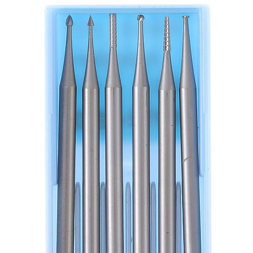 Set de 6 fresas de carburo 2.35mm para grabado miniatura 3