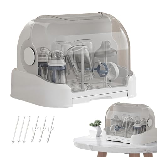 Organisateur de biberons avec couvercle et support de rangement pour cuisine
