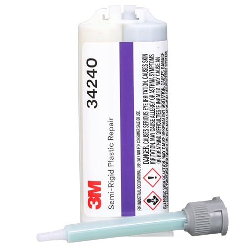 Headliner Sag by the Center High Mounted Stoplamp - 2014-2015 Ford Fusion 7 3M Semi-Rigid Plastic Repair, 34240, 47.3 mL Cartridge, Fast-Curing Urethnane for Automotive Plastic Repair