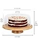JOEY'Z 6 in 1 Large Bamboo Wood Cake Stand with Lid - Multiuse Wooden Cake Stand with Dome Acrylic Cake Cover/Cake Dome - Cake Holder With Lid - Bamboo Base Punch Bowl - Cake Stands