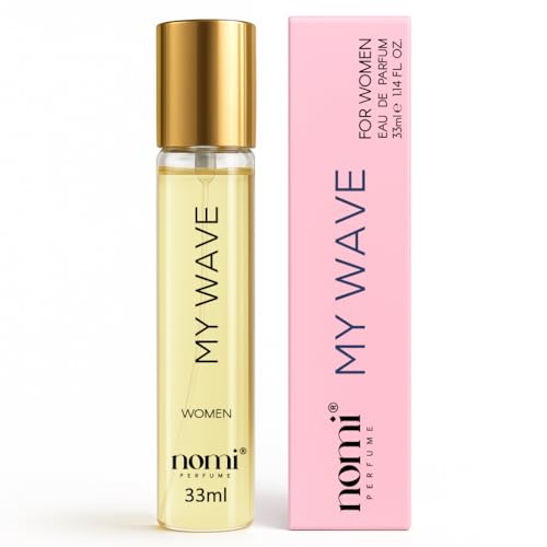 Nomi Perfume pour femmes, 33 ml, (MY WAVE) Eau de parfum avec 20% d'huiles parfumées, Raffinement floral & Profondeur boisée, Parfum durable