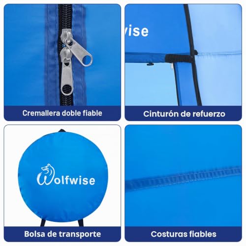 Miniatura 5 de Wolfwise Acampar Tienda De Ducha Camping Desplegable Pop Up Tienda De Campaña Portátil Para Privacidad Al Aire Libre Vestuario