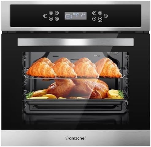 AMZCHEF single wall oven, Stainless Steel