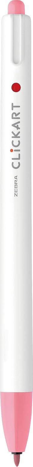 Zebra Pen Click Art Retractable Marker Pen, Fine Point, 0.6mm, Assorted Colors, 12 Pack