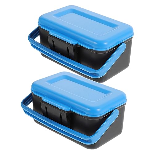 FOYTOKI 2Pcs Air Vent Bait Box Multi Function Fishing Tackle Organizer for Live Bait Storage Portable and Durable Accessory for Outdoor Fishing Activities