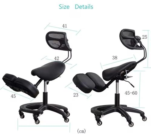 Chaise ergonomique à genoux et tabouret réglable de posture active - 3