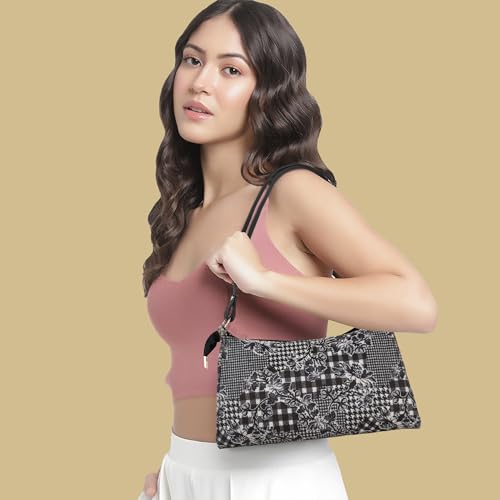 Image of DANIEL CLARK Women's Floral Print Shoulder Bag | PU Leather Sling Bag | Adjustable Strap | Lightweight Crossbody Purse for Daily Use, Travel