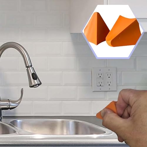 Bkemkri 4 Stück Dichtungsentfernungswerkzeug, Silikon-Abdichtungswerkzeug, Silikonnahtwerkzeug, Fugenglättungswerkzeug, Dichtungsapplikatorschaber, 3/6/10/16mm, für Badezimmer, Küche, Boden