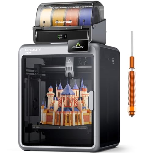 Creality K2 Pro Combo (A) 3D Printer, Multicolor Color Printing with CFS, 600mm/s High-Speed Print Speed, Auto Leveling, Active Chamber Heating, Direct Drive Extruder, Large Build Volume 300×300×300mm