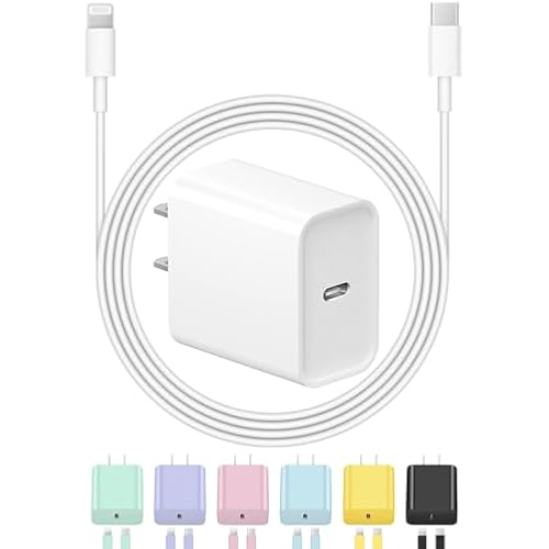 ROMITAZ iPhone Charger Fast Charging USB C Charger Block Type C Chargers Fast Charging 20W PD Wall Chargers with 6FT Cord for iPhone 14/14 Pro Max/13/13 Max/12/12 Pro Max/iPad