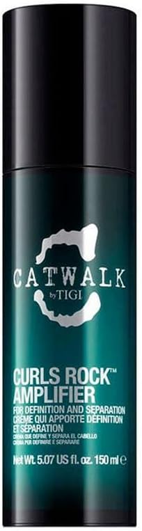Catwalk by TIGI Curls Rock Amplifier Hair Styling Cream – Hydrating Curl Defining Styler for Natural Curly and Wavy Hair, Smoothing Anti-Frizz Deep Conditioning Oil for Curl Enhancing Shine and Body