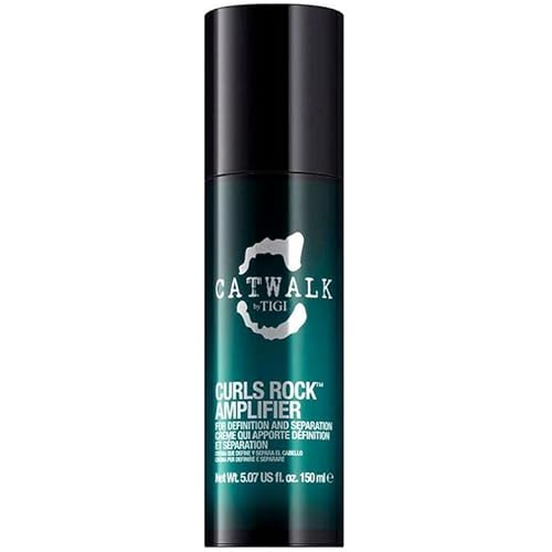 Catwalk by TIGI Curls Rock Amplifier Curl Cream, Anti-Frizz Moisturizing Finisher for Defining and Styling with Sunflower and Jojoba Oils, 5.07 oz