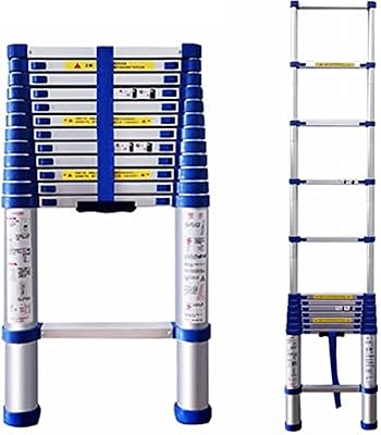 Folding Ladder Ladders,Telesladder for Hedge Cutting, Telescoping Ladder for Tents for Camping, Collapsible Extension Ladder, Rooftop Retractable Ladder (Color : 6m/8.5ft)
