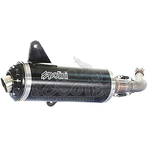 POLINI 190.0041 Aluminium Auspuff/Vespa GTS 300, Schwarz Cover