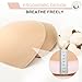 Fypxd 3 Pairs Bra Pads Inserts Push up, Breathable Breast Enhancers Inserts for Sport Bra, Sew in Bra Cups for Dresses (Beige, C/D)