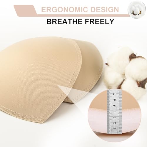 3 Pairs Bra Pads Inserts Push up, Breathable Breast Enhancers Inserts for Sport Bra, Sew in Bra Cups for Dresses4