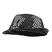 MioCloth Fashion Sequin Fedora Hat for Men Women Jazz Hat Shining Bling Role Play Dance Hat Halloween Party Costume Black