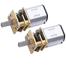 N20 DC 3V Mini Metal Gear Motor100RPM Micro Speed Reduction Gear Motor Metal Gear Micro Motor 2PCS
