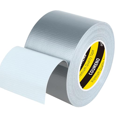Image of Heavy Duty Single Side Duct Tape,2in x 33FT,Strong Adhesive High Strength,Versatile Mesh Adhesive Tape for Easy Sealing, Repairing and Bonding Indoors and Outdoors,Silver