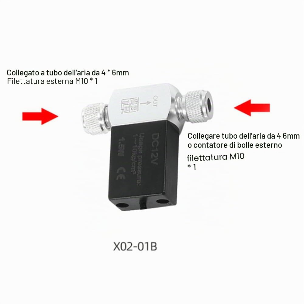 DONGKER Valvola solenoide di CO2 con controller temporizzazione, DC 12 V, testa singola/doppia acquario, regolatore di CO2, valvola temporizzata, per la crescita di piante acquatiche ed erba