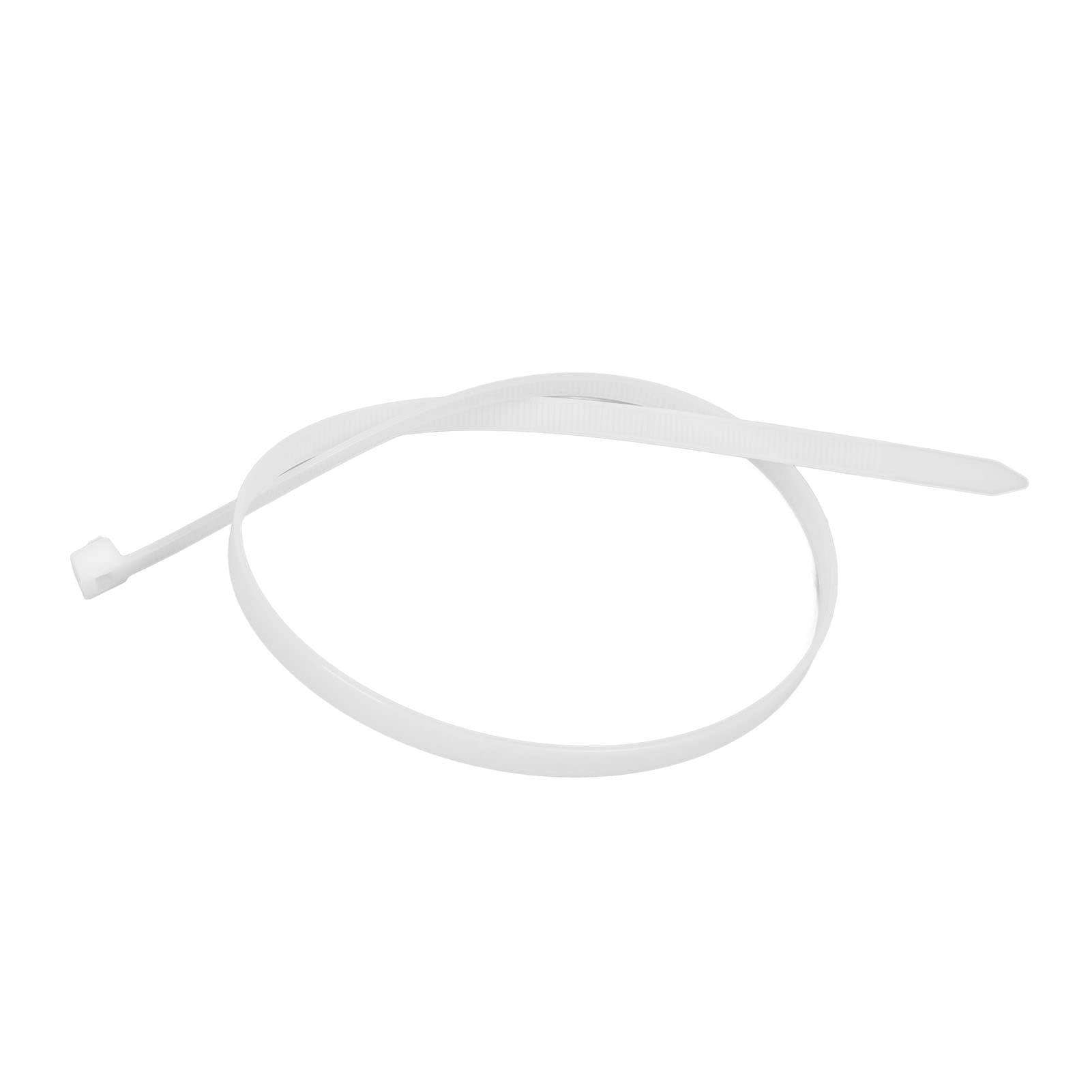 Fascette in Nylon, Fascette per Cavi con Zip Allargate da 100 Pezzi, Autobloccanti, Resistenza Alla Trazione di 250 Libbre, Resistente Ai Raggi UV, per Uso Intensivo, per Esterni