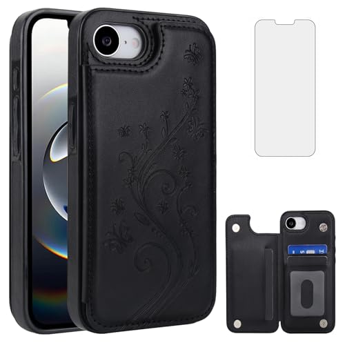Coque iPhone 16E Asuwish YHSKCK UK noire idéale pour le travail et les trajets
