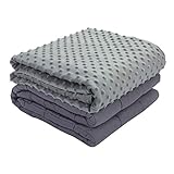 joybest Weighted Blanket & Removable Duvet Cover 6 lbs for Kids, 36''x48'' | Heavy Blanket | Comfortable Material | Great Sleep Blanket with Glass Beads