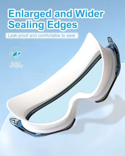 Image of Swim Goggles, Wide Angle Anti-fog and UV Leak Proof Goggles,Swimming Goggles for Adult Youth