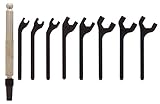 Moody Tools - 9 Pc. Interchangeable Metric Open End Wrench Set; 1hdl, 8Bl - 58-0144