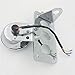 HTTMT MT401- Motorcycle Custom Chrome Side Mount Tag License Plate Holder Bracket with LED Tail Light Brake Light Compatible with Harley Softail Touring Sporster