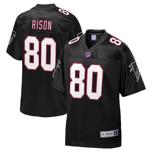 NFL PRO LINE Men's Andre Rison Black Atlanta Falcons Retired Player Jersey