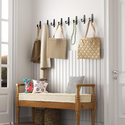 Uiosanrt COAT HOOKS Wall Mount Holds Up To 50 Lbs, Ceiling Hooks For Hat, Coat, Towel, Purse, Plant, Key Hanging Hooks thumb #2