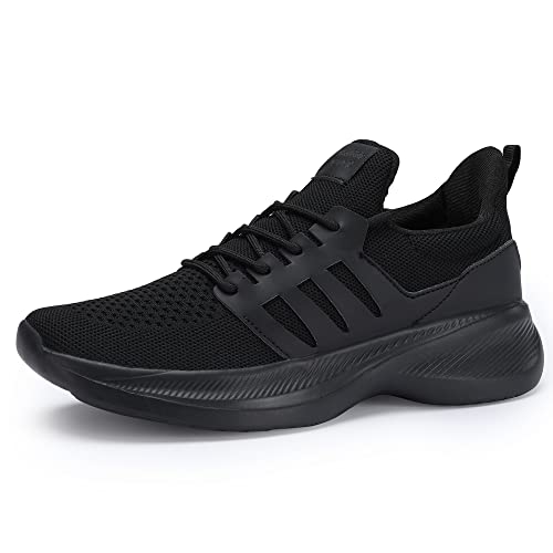 Image of Casbeam Mens Running Shoes Comfortable Lightweight Breathable Walking Shoes Lace-up Shoes Mesh Workout Casual Sports Shoes