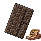 Moule à barres de chocolat, moule en silicone profond pour bonbons, barres de chocolat pour Noël, Pâques, anniversaire, vacances