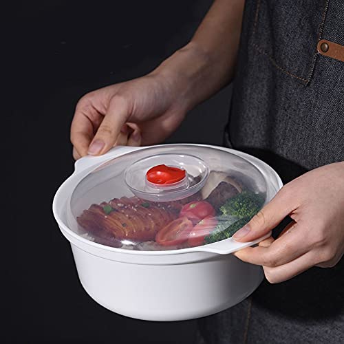 Contenitore per il pranzo, 3 pezzi, in plastica, per alimenti freschi, con coperchio ermetico, da meno 20 ℃ a 120 ℃, può essere riscaldato nel forno a microonde