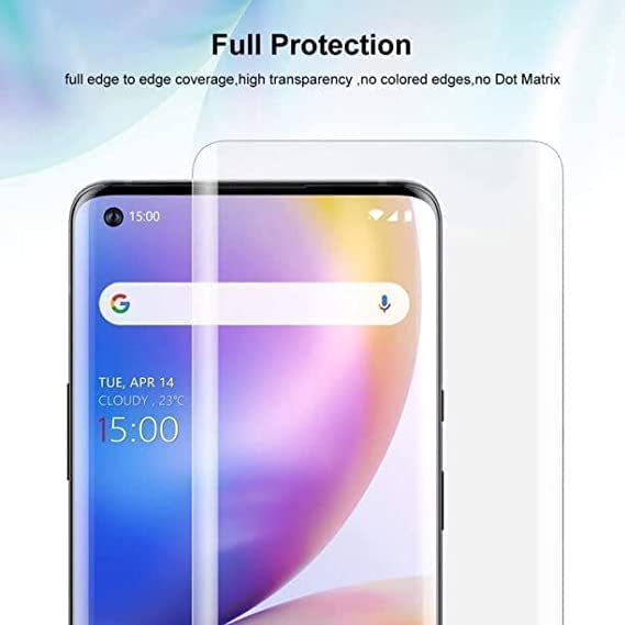 Image of OCTRIX Premium Glass Screen Protector Compatible for Vivo V27 Pro with (UV) Full Screen Coverage [Edge to Edge] Advanced Border-Less and Easy Installation Kit- By Blackwik