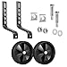 2 PCS Ruote Ausiliarie Biciclette per Bambini, Stabilizzatore Ruota Bambino Regolabile, Utilizzate per Migliorare la Sicurezza e la Stabilità delle Biciclette (Nero)