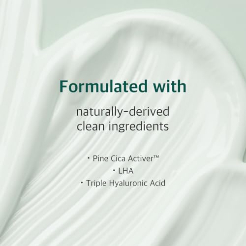 ROUND LAB Pine Calming Cica Cream 1.69 Fl Oz, Low-Acidic Soothing Moisturizer with Pine Cica, BHA + LHA, and Hyaluronic Acid for Skin Barrier Support, Sebum Control, and Hydration, Korean Skincare - Image 4