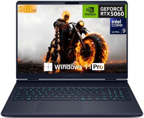 Alienware 16X Aurora Gaming Laptop GeForce RTX 5060 Intel Ultra 9...
