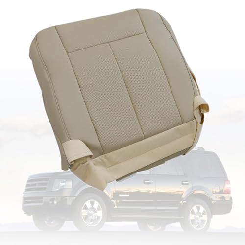 FZJDSD Camel Tan Driver Side Bottom Perforated Microfiber Leather Replacement