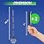 BOOMJOY Grout Brush with Long Handle, Grout Cleaner for Tile Floors, Hard Bristle Crevice Cleaning Brush, Floor Scrubber for Tile Grout Line, Shower, Kitchen, Bathroom
