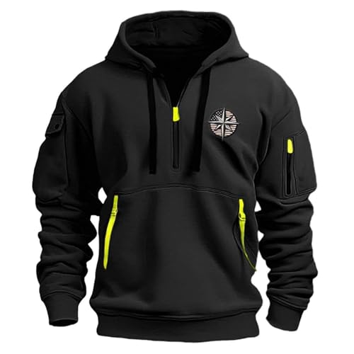 Sweat à capuche pour homme veste zippée avec écusson brodé sport de loisirs
