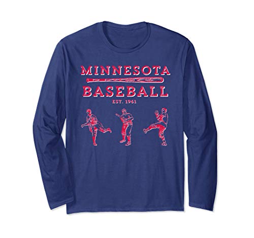 Classic Minnesota Baseball Twin Cities Fan Retro T-Shirt Long Sleeve T-Shirt