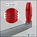 Five Oceans FO3924 Universal Floating Lock-in Style Winch Handle, 10 inches (254 mm), Fiberglass Reinforced Plastic, Ball Bearing Grip Handle, Grey and Red