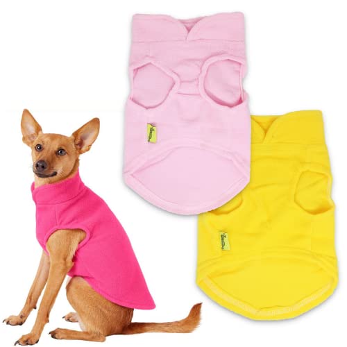 3 Pack Small Puppy Sweater Girl Dog Fleece Shirt Cat Fleece Vest For Small Dogs Girls Dog Clothes #TOP29