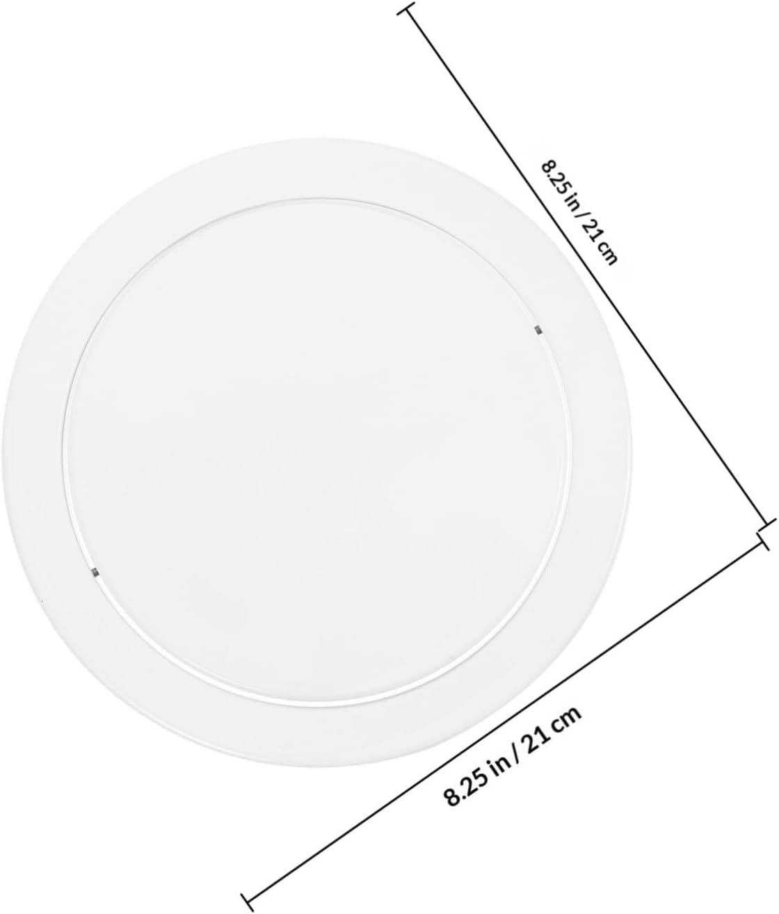 Stainless Steel Flap Trash Can Lid for Kitchen Countertop and Bathroom Sink with Recessed Design and Spacesaving Feature, Fits Hole Opening 18-19cm